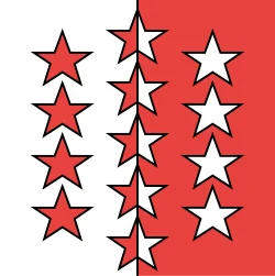 Drapeau cantonal Valais (VS)