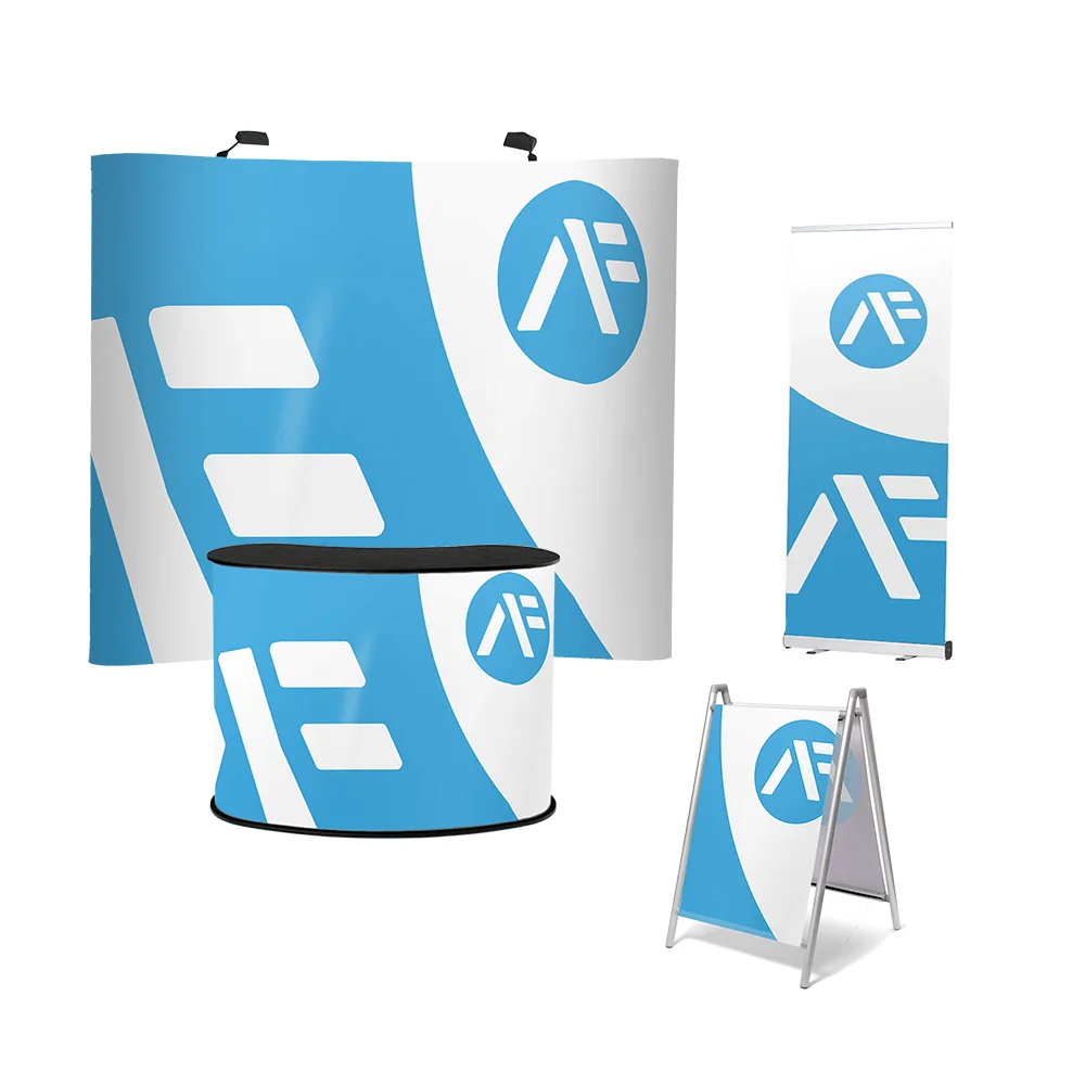 Messestand gebogen