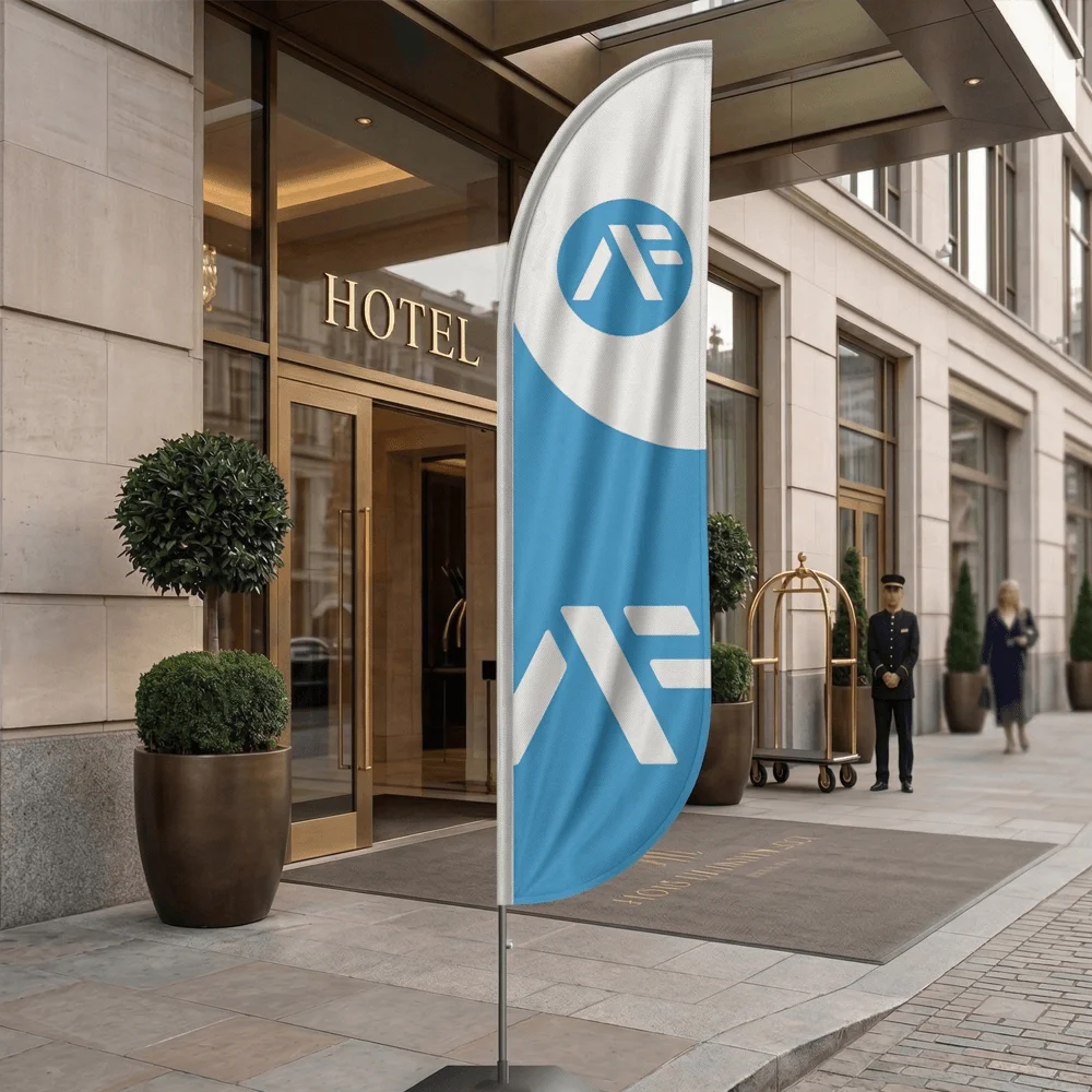 Beachflag Segelform konvex