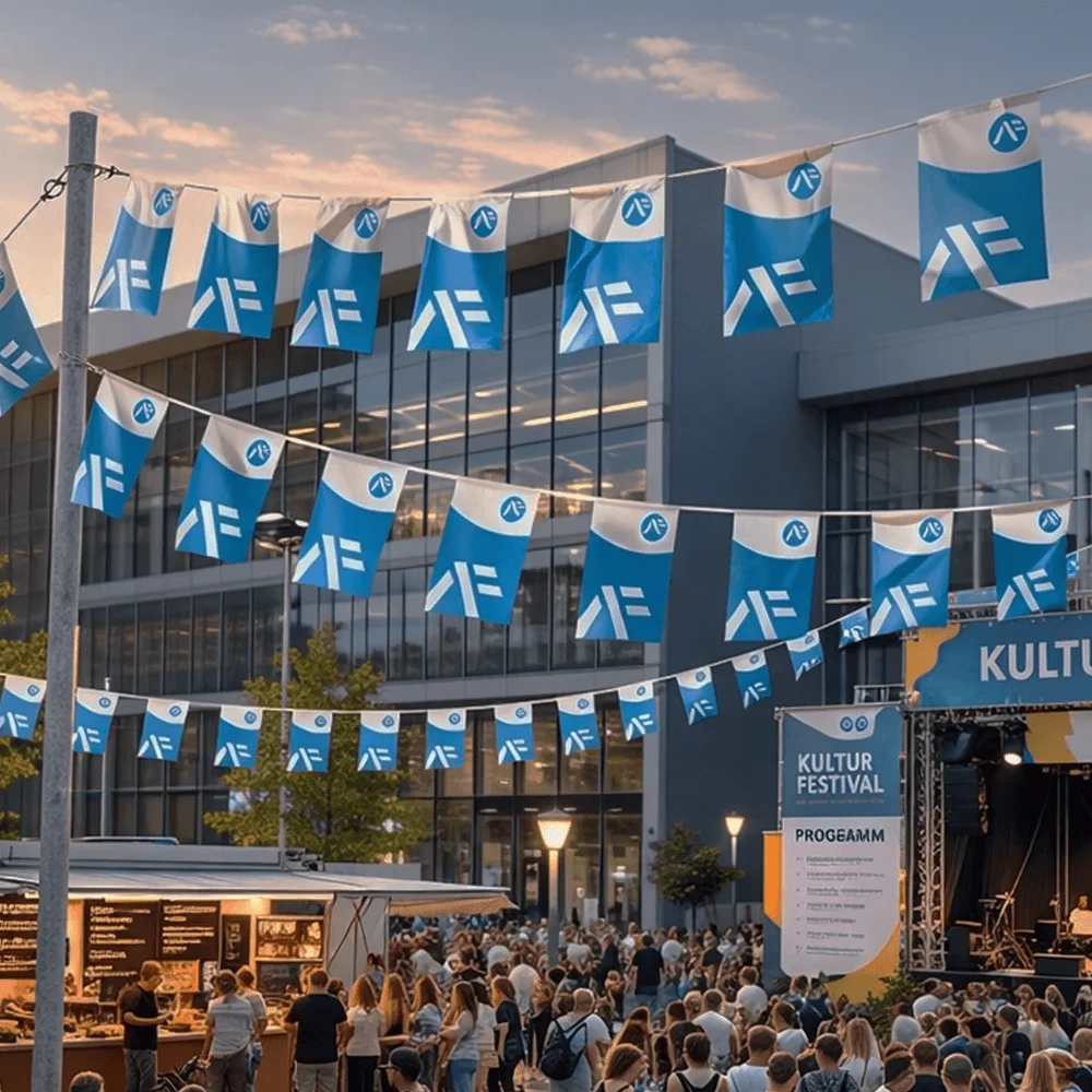 Papier Banner-Girlanden (Fahnenketten)