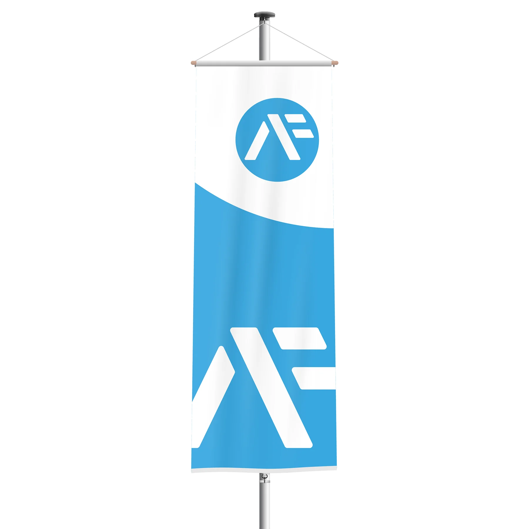 Bannerfahne (mit einer Stange)