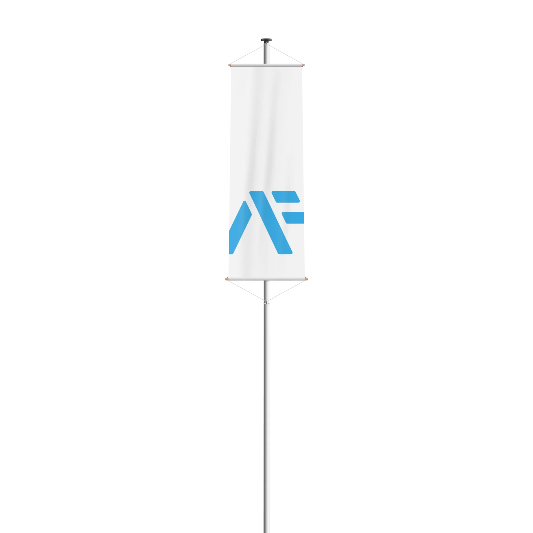 Bannerfahne (mit zwei Stangen)