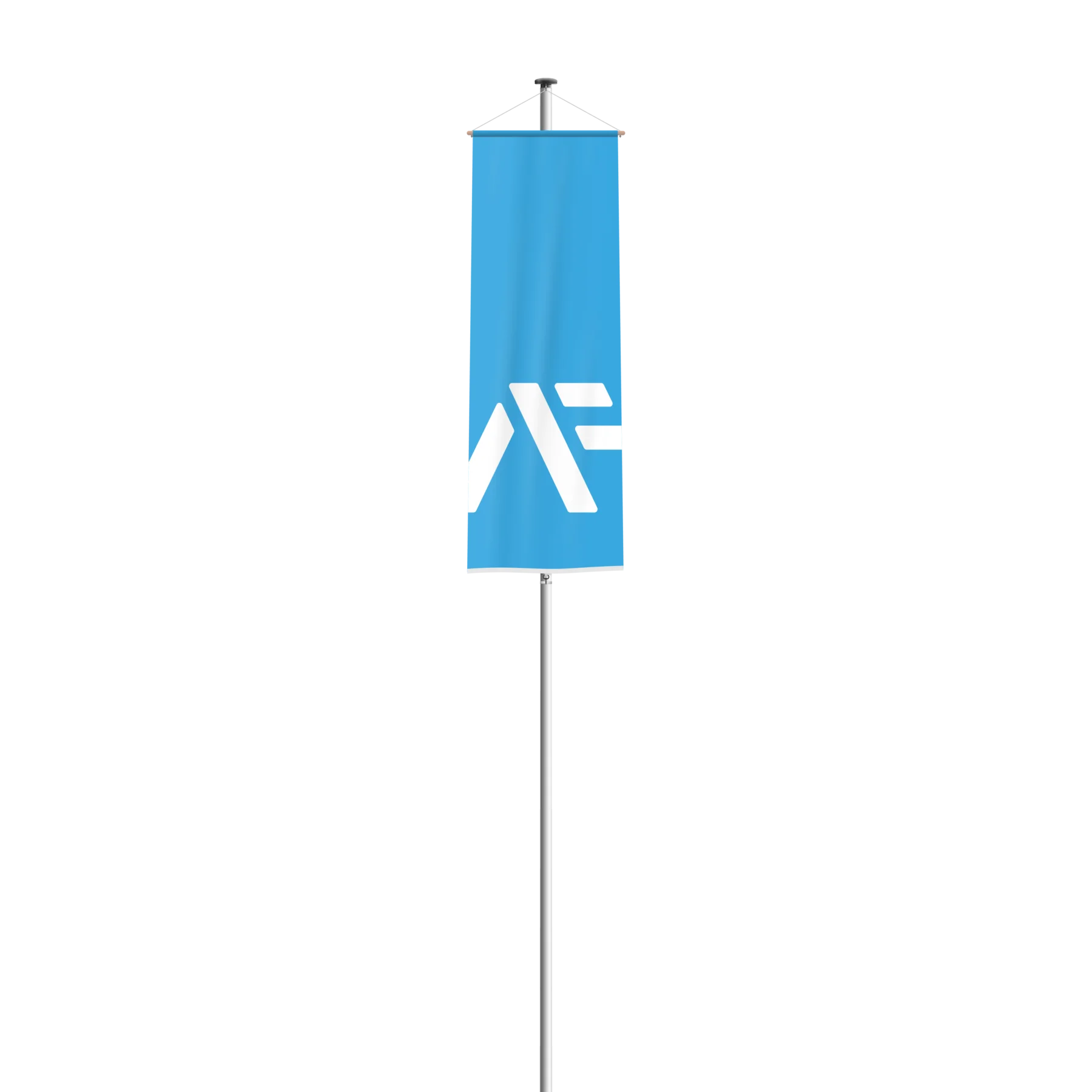 Bannerfahne (mit einer Stange)