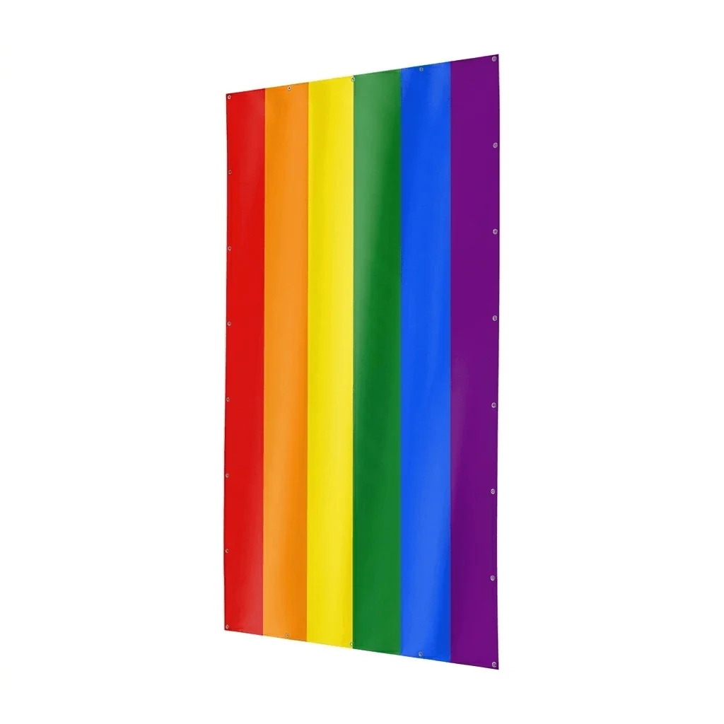 Prideflagge | Stoff-Banner Hochformat