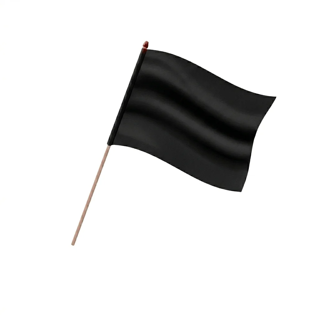 Schwarze Fahne | Schwenkfahne