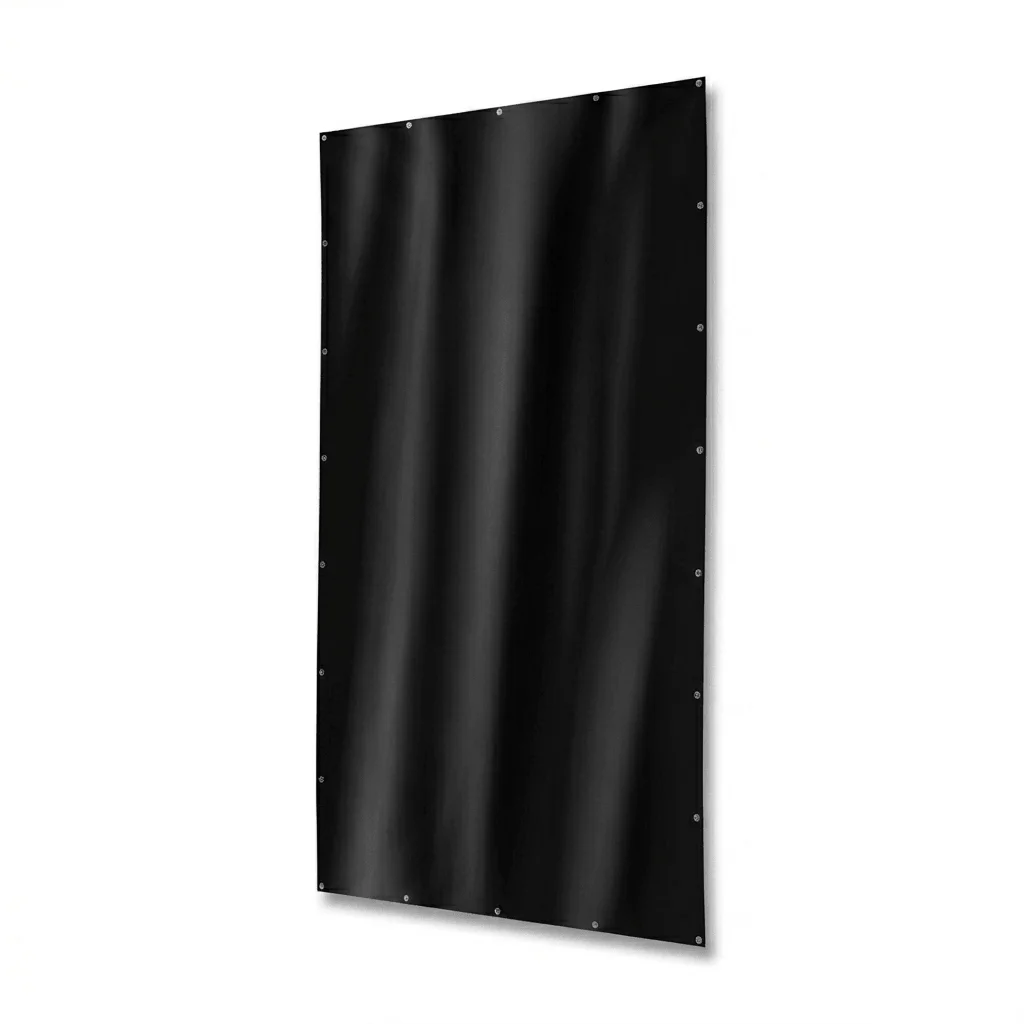 Schwarze Fahne | Stoff-Banner Hochformat
